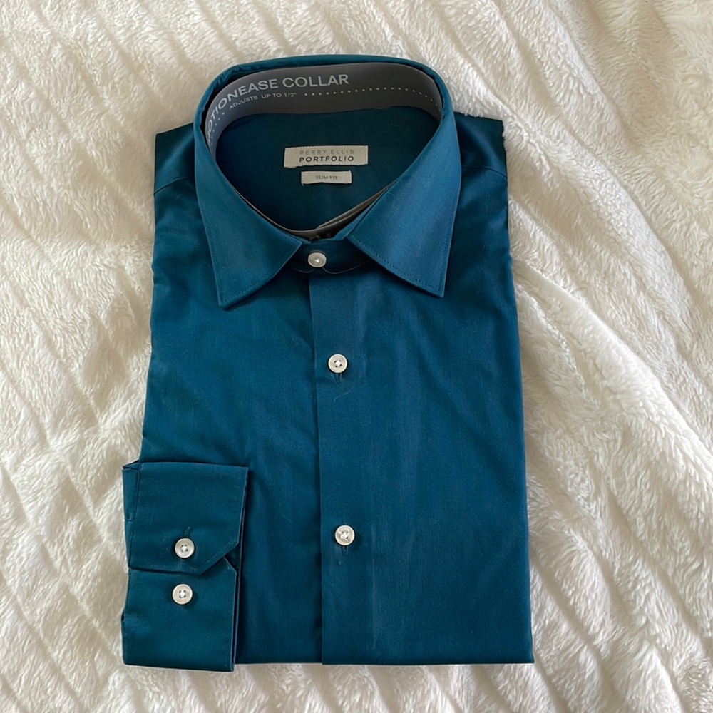 New blue Mens dress shirt